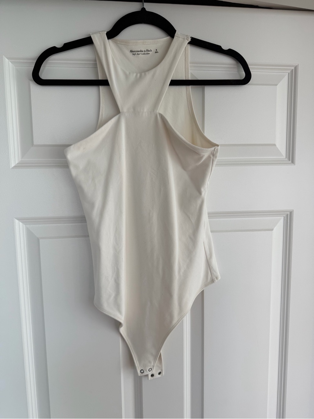 Abercrombie & Fitch Ivory High-Neck Bodysuit